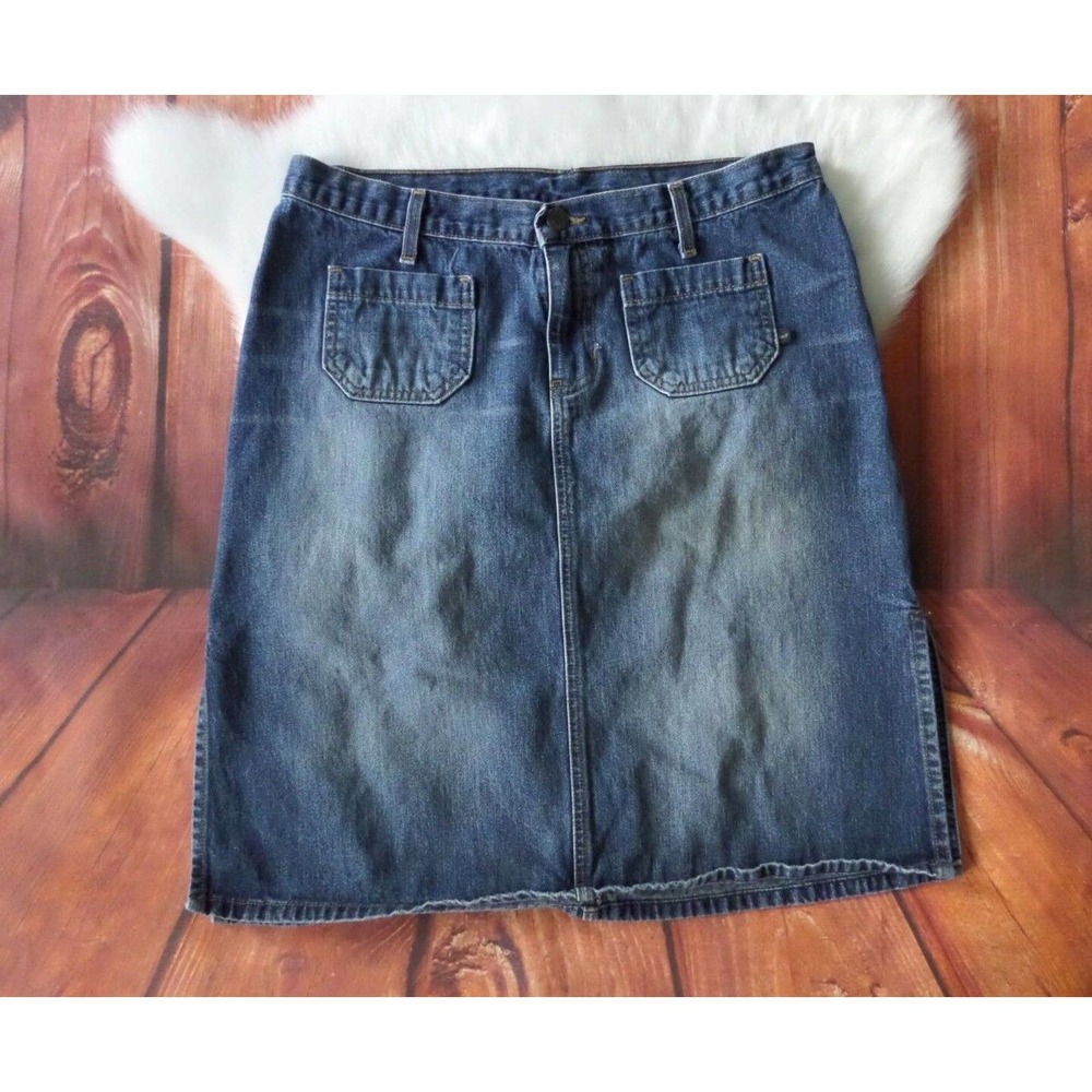 EUC Abercrombie & Fitch Denim Blue Jean Skirt 10